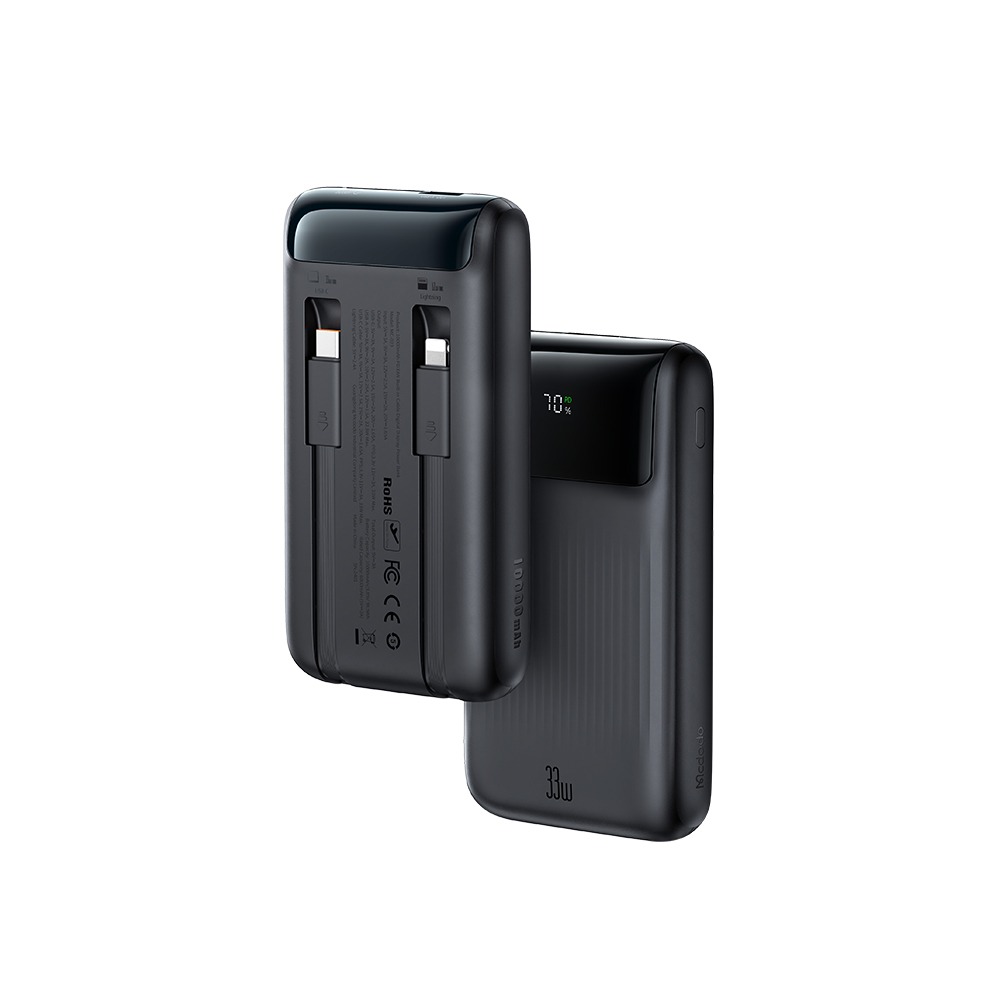 Power Bank with Built-in Cables