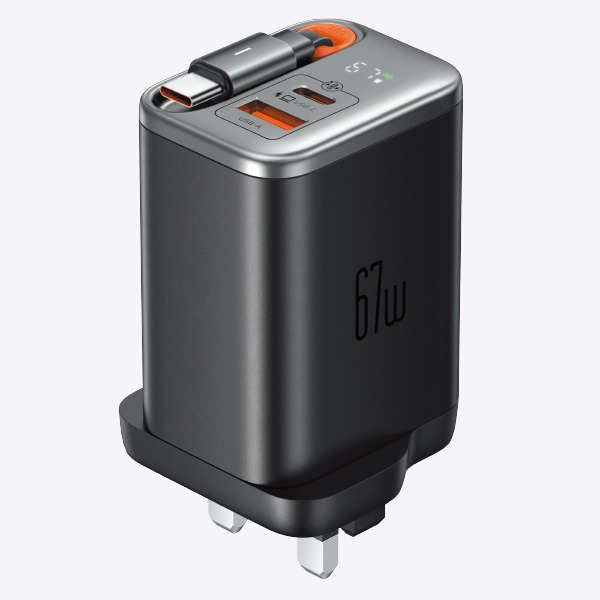 Retractable GaN Charger