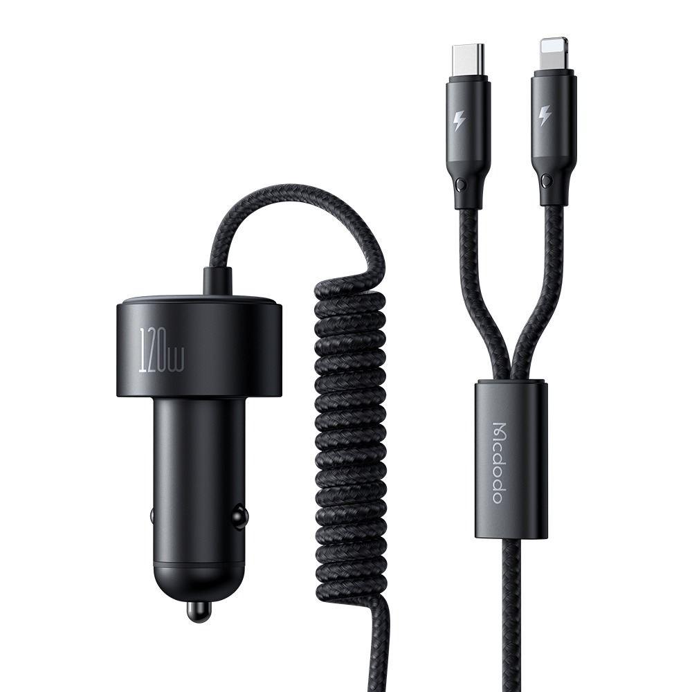 4-in-1 120W <br>Retractable Car Charger