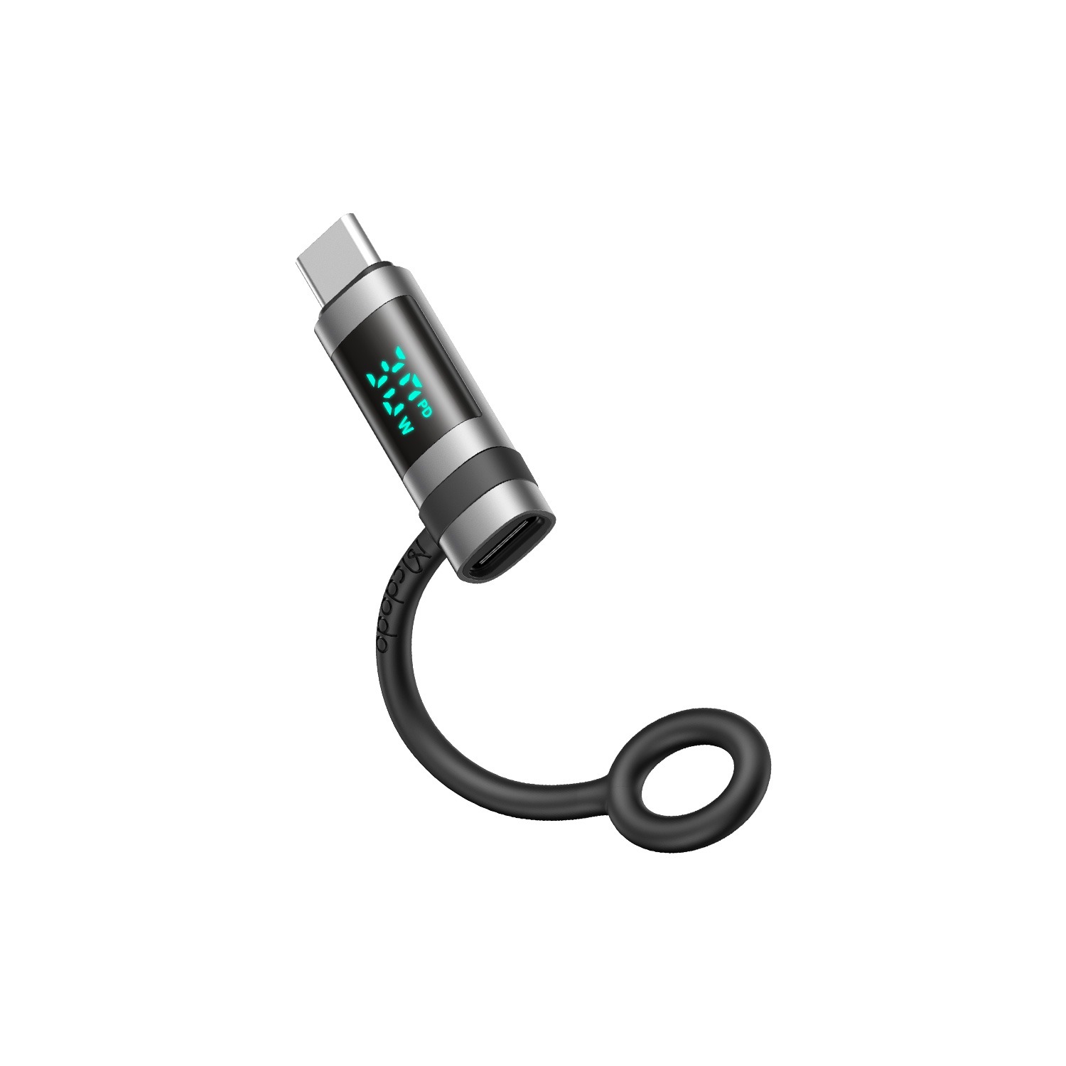 Lightning to USB-C 60W Adapter with LED Power Display and Lanyard