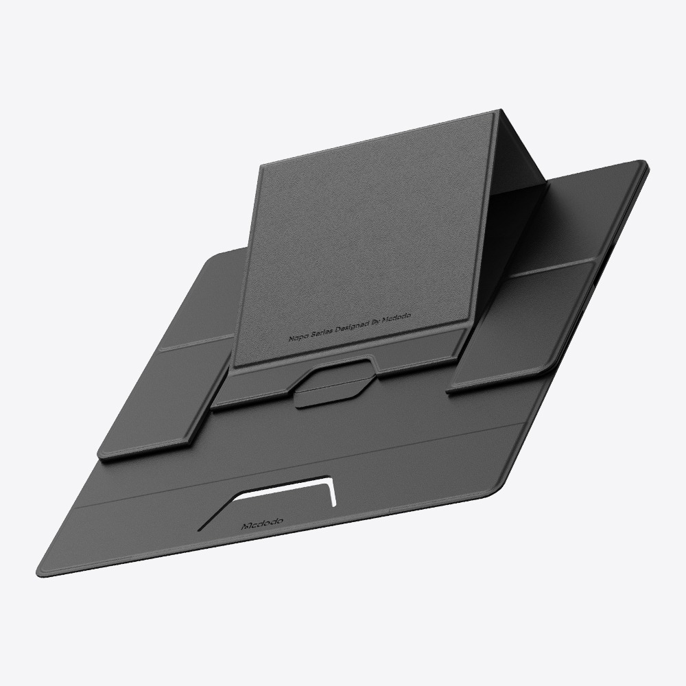 Leather Foldable Laptop & Tablet Stand